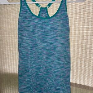 Teal and Purple Striped Tank Top